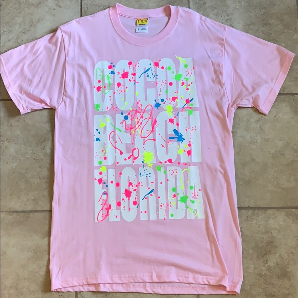 Pink Cocoa Beach Florida T-shirt